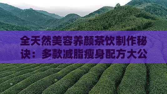 全天然美容养颜茶饮制作秘诀：多款减脂瘦身配方大公开