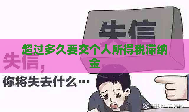 超过多久要交个人所得税滞纳金