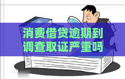 消费借贷逾期到调查取证严重吗怎么办