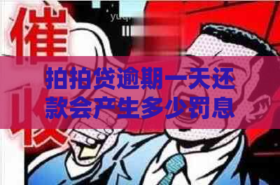 逾期一天还款会产生多少罚息和滞纳金？如何避免逾期利息的产生？