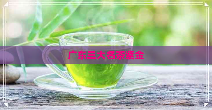 广东三大名茶紫金