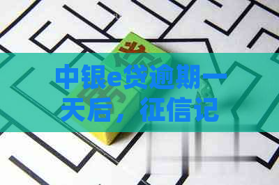 中银e贷逾期一天后，记录何时更新？逾期对信用评分的影响及解决方法