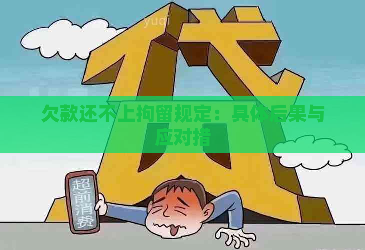 欠款还不上拘留规定：具体后果与应对措