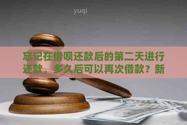 忘记在借呗还款后的第二天进行还款，多久后可以再次借款？新标题解析与解答