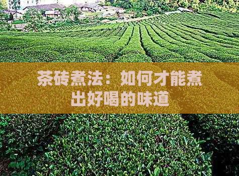 茶砖煮法：如何才能煮出好喝的味道