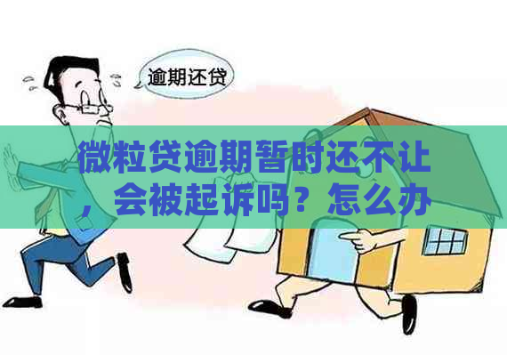 微粒贷逾期暂时还不让，会被起诉吗？怎么办？