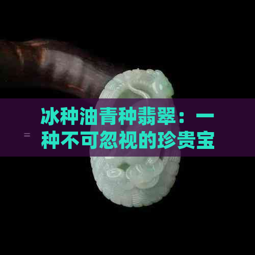 冰种油青种翡翠：一种不可忽视的珍贵宝石解析