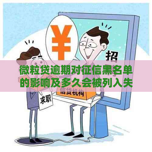 微粒贷逾期对黑名单的影响及多久会被列入失信人名单的探讨