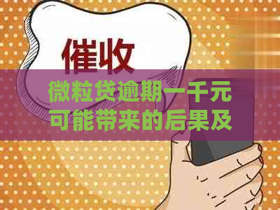 微粒贷逾期一千元可能带来的后果及解决方案：了解详细影响和应对策略