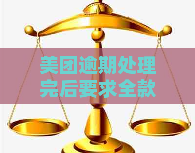 美团逾期处理完后要求全款合法性与安全性探讨：逾期后还款是否可保全权益？