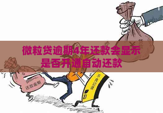 微粒贷逾期4年还款会显示是否开通自动还款