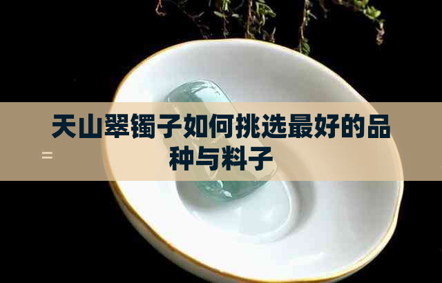 天山翠镯子如何挑选更好的品种与料子