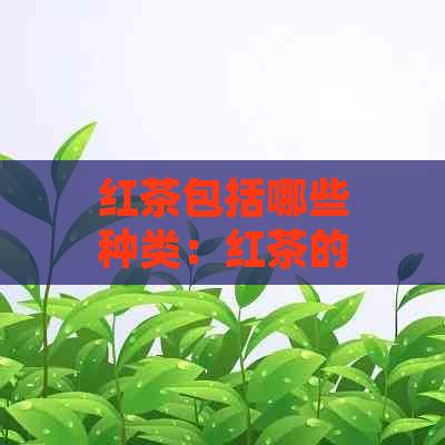 红茶包括哪些种类：红茶的六大类品种解析