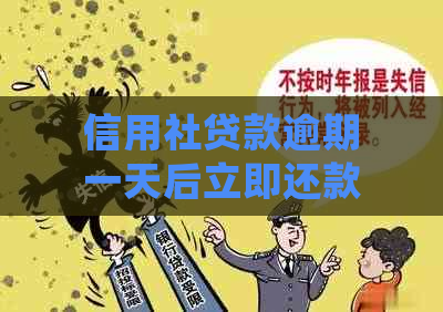 信用社贷款逾期一天后立即还款：是否会受到影响？