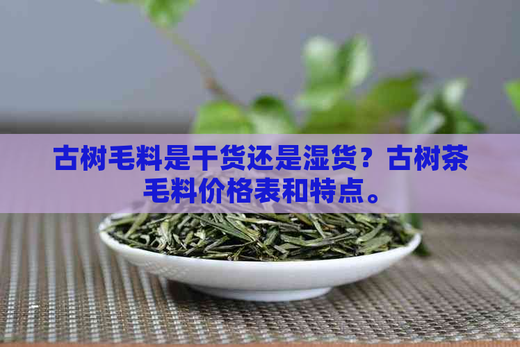 古树毛料是干货还是湿货？古树茶毛料价格表和特点。