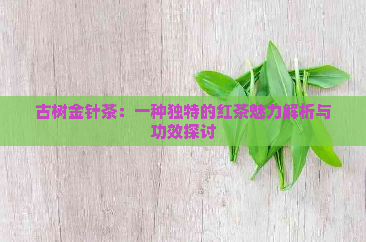 古树金针茶：一种独特的红茶魅力解析与功效探讨