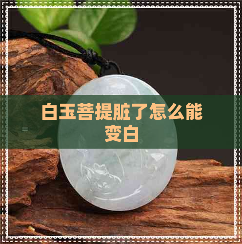 白玉菩提脏了怎么能变白