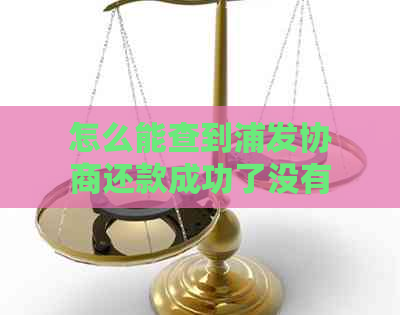 怎么能查到浦发协商还款成功了没有：详细步骤与结果显示