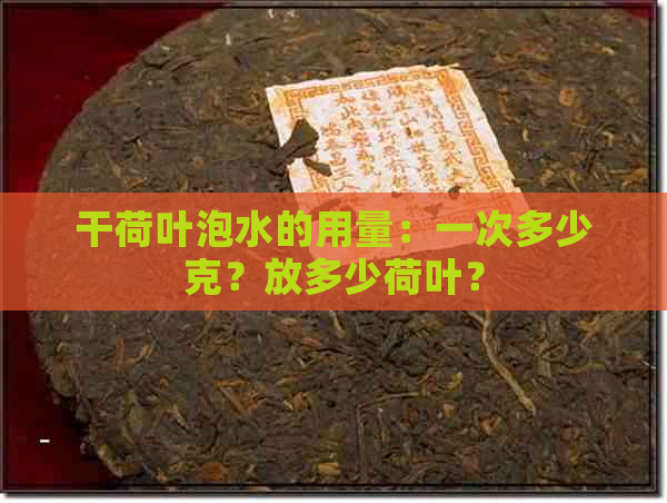 干荷叶泡水的用量：一次多少克？放多少荷叶？