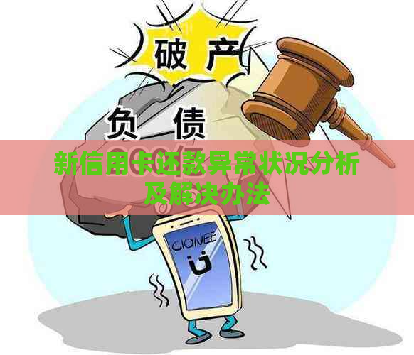 新信用卡还款异常状况分析及解决办法