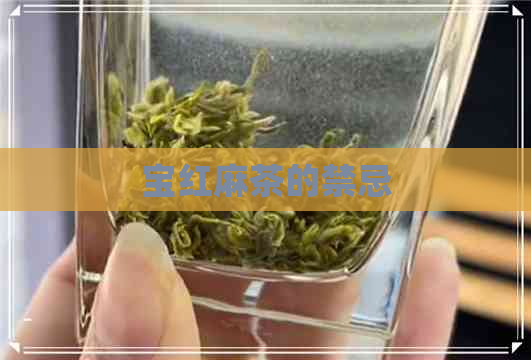 宝红麻茶的禁忌