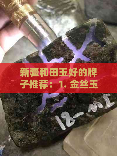 新疆和田玉好的牌子推荐：1. 金丝玉堂 2. 白玉坊 3. 和田玉匠 4. 翠玉楼。