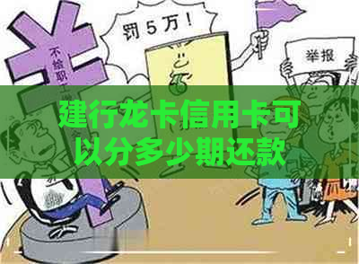 建行龙卡信用卡可以分多少期还款