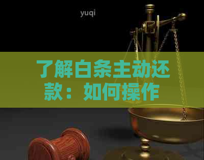 了解白条主动还款：如何操作？何时还款？相关问题解答