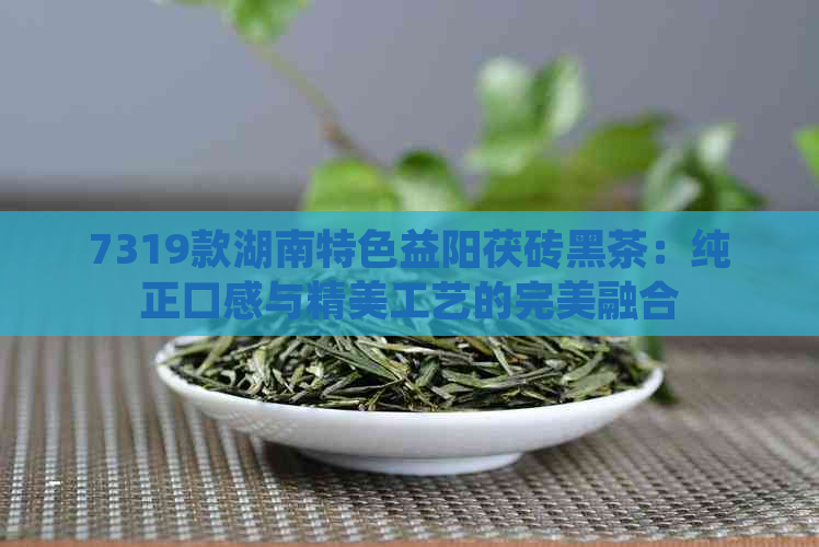 7319款湖南特色益阳茯砖黑茶：纯正口感与精美工艺的完美融合