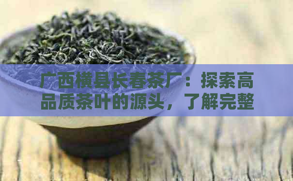 广西横县长春茶厂：探索高品质茶叶的源头，了解完整的制茶流程与品种信息