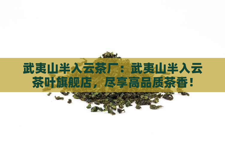 武夷山半入云茶厂：武夷山半入云茶叶旗舰店，尽享高品质茶香！