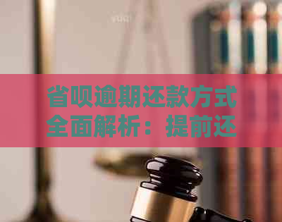 省呗逾期还款方式全面解析：提前还款能否全部还清？如何避免逾期影响信用？