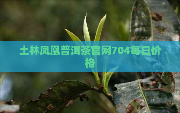 土林凤凰普洱茶官网704每日价格