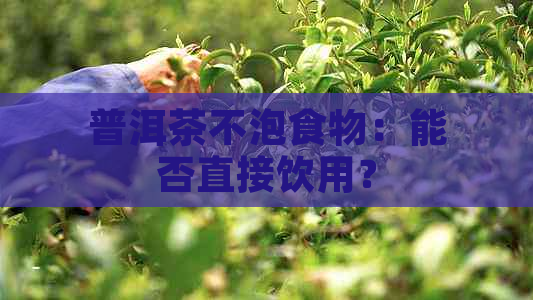 普洱茶不泡食物：能否直接饮用？