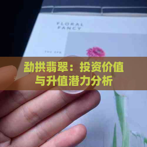 勐拱翡翠：投资价值与升值潜力分析