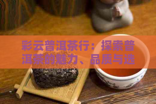 彩云普洱茶行：探索普洱茶的魅力、品质与选购指南