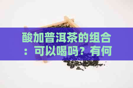 酸加普洱茶的组合：可以喝吗？有何功效与注意事项？