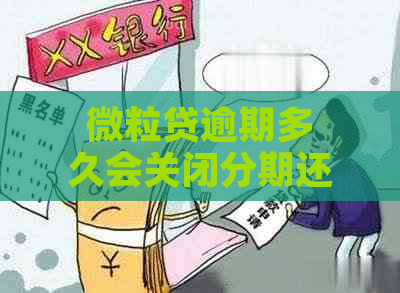 微粒贷逾期多久会关闭分期还款功能及通道