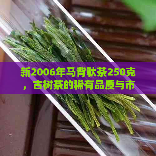 新2006年马背驮茶250克，古树茶的稀有品质与市场价值解析