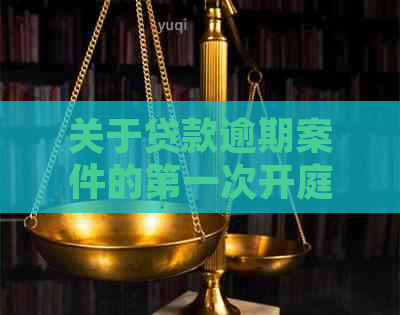 关于贷款逾期案件的之一次开庭：了解可能面临的后果及应对策略