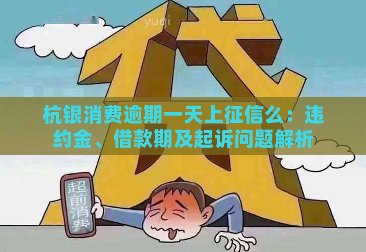 杭银消费逾期一天上么：违约金、借款期及起诉问题解析