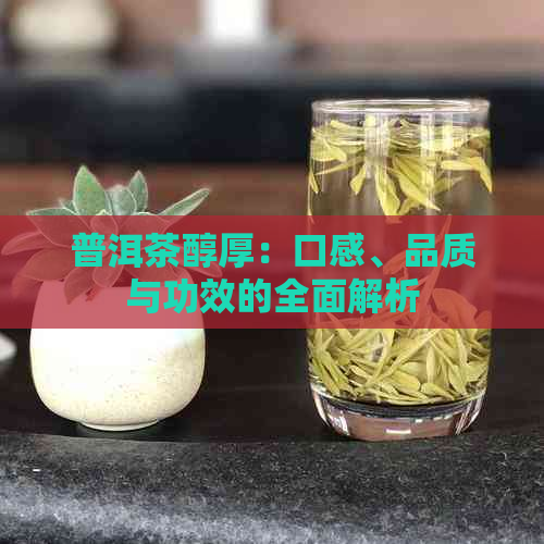 普洱茶醇厚：口感、品质与功效的全面解析