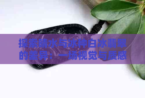 探索晴水与冰种白冰翡翠的差异：一场视觉与质感的较量