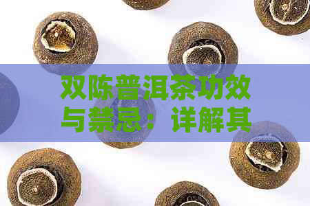 双陈普洱茶功效与禁忌：详解其药理作用与适用人群