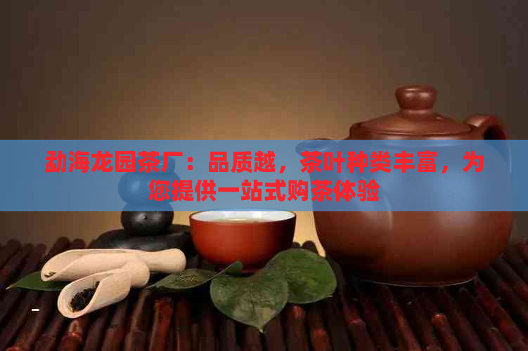 勐海龙园茶厂：品质越，茶叶种类丰富，为您提供一站式购茶体验