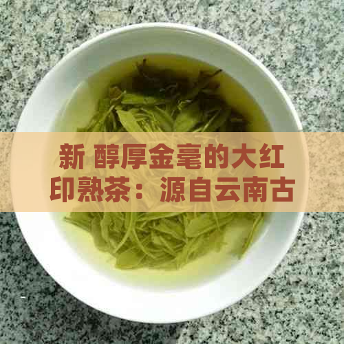 新 醇厚金毫的大红印熟茶：源自云南古树，口感细腻润