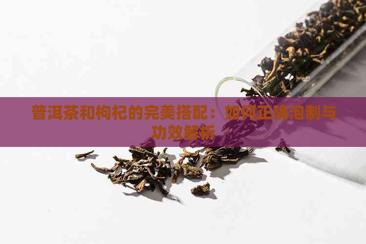 普洱茶和枸杞的完美搭配：如何正确泡制与功效解析