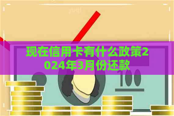 现在信用卡有什么政策2024年3月份还款