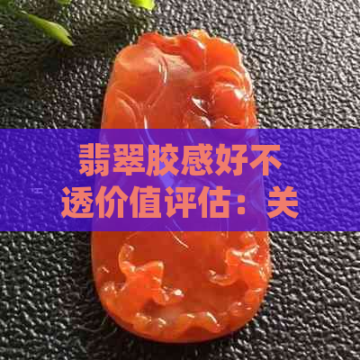 翡翠胶感好不透价值评估：关键因素与市场行情分析