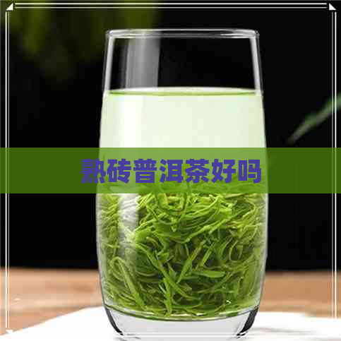 熟砖普洱茶好吗